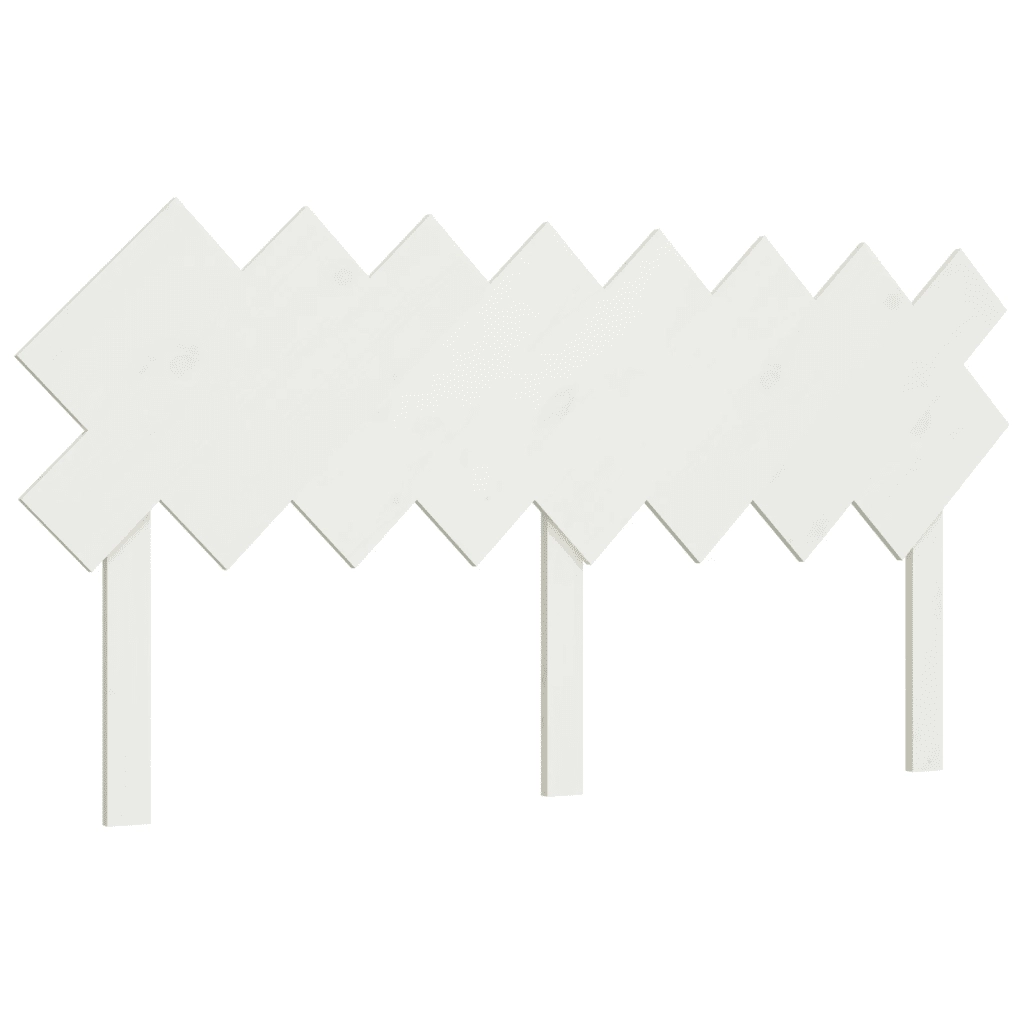 Testiera per Letto-Testata-Testiera Decorativa Bianca 159,5x3x80,5cm Legno Massello di Pino