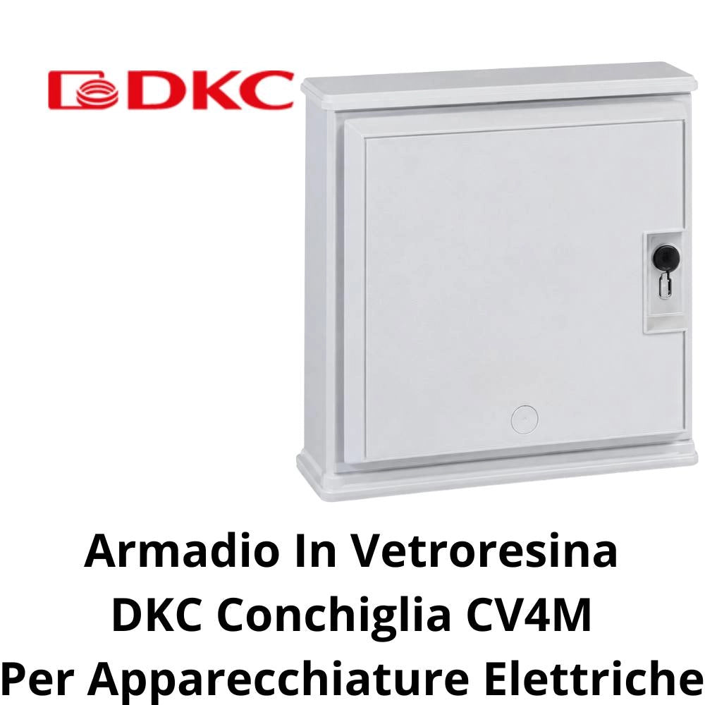 Armadio in vetroresina dkc conchiglia cv4m per apparecchiature elettriche