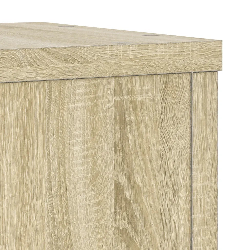 vidaXL Supporti per Piante 2 pz Rovere 25x25x35 cm in Multistrato
