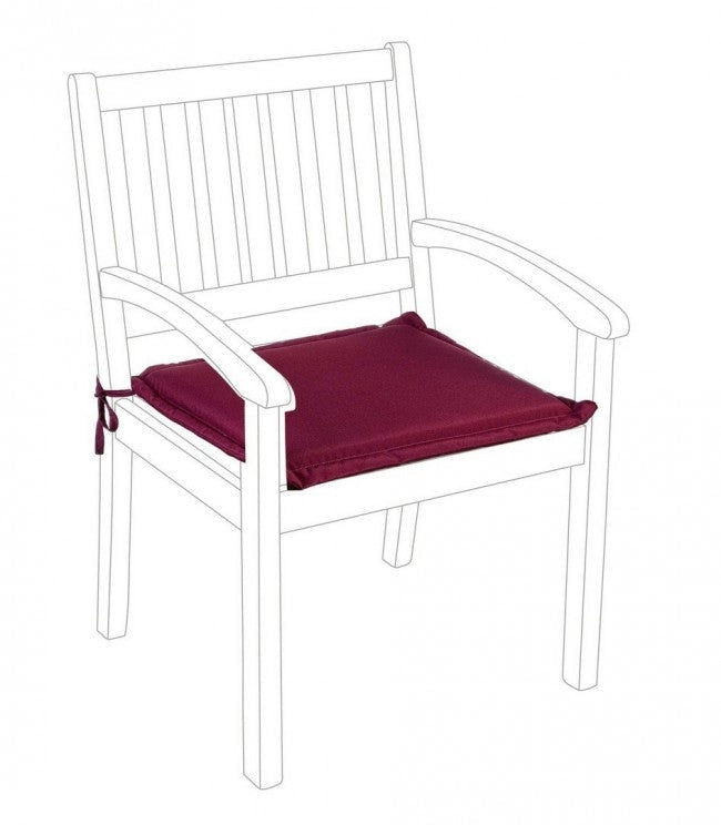 Cuscino Poly180 Bordeaux per Poltrona in Tessuto per Esterno