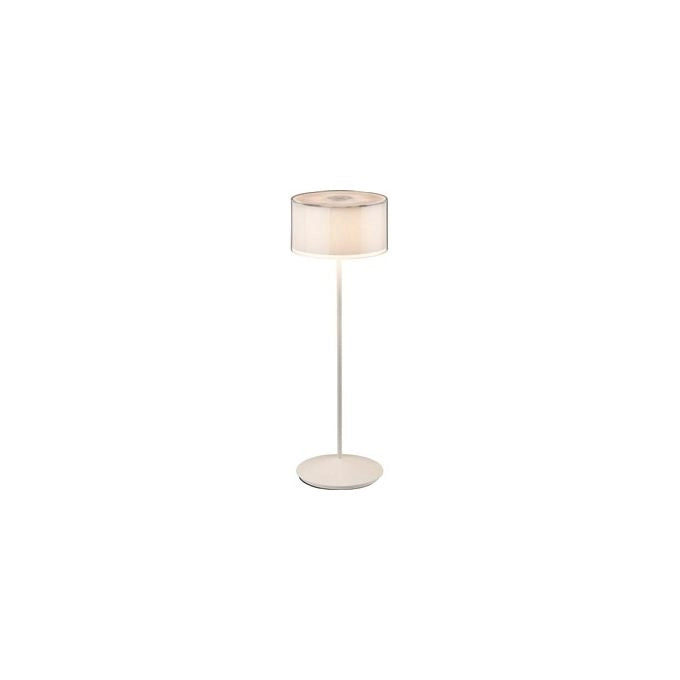Ab By Abert Logo Lampada da Tavolo Portatile Bianco