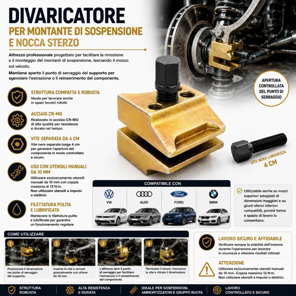 Divaricatore Montante Sospensione Divaricatore Per Noche Sterzo CR-MO FS15924