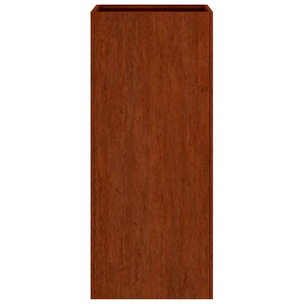 Fioriera-Vaso-Contenitore per Piante 32x29x75 cm in Acciaio Corten