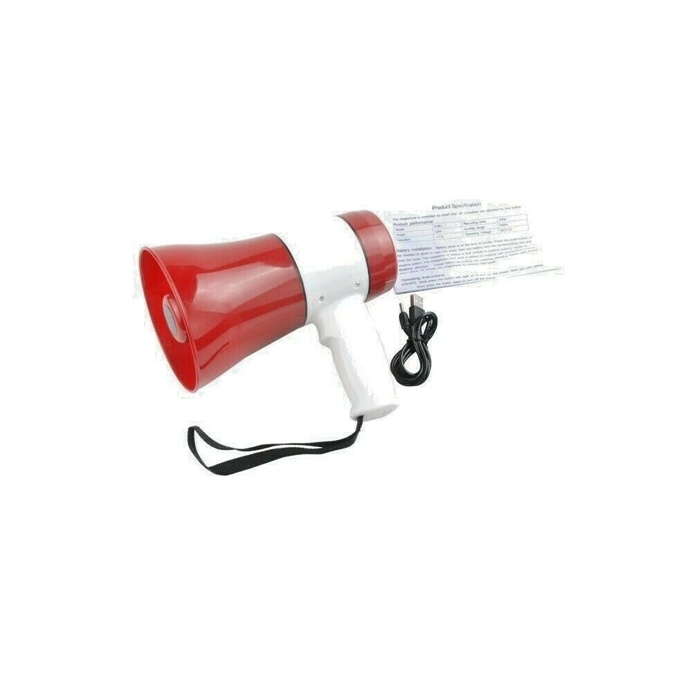 Trade Shop - Megafono Portatile Professionale 500m 20w Registratore Vocale Gx-528ut -