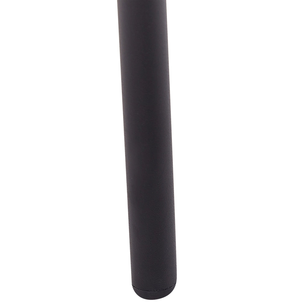 Set di 2 sedie da pranzo con sedile imbottito in tessuto crema senza braccioli schienale curvo stile moderno