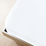 Lenzuolo con Angoli Jersey Bianco 90x200 cm Cotone CFW7590567
