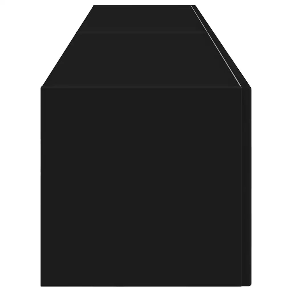 Mobile TV da parete 2 pcs Nero 78,5 x 31 x 29,5 cm