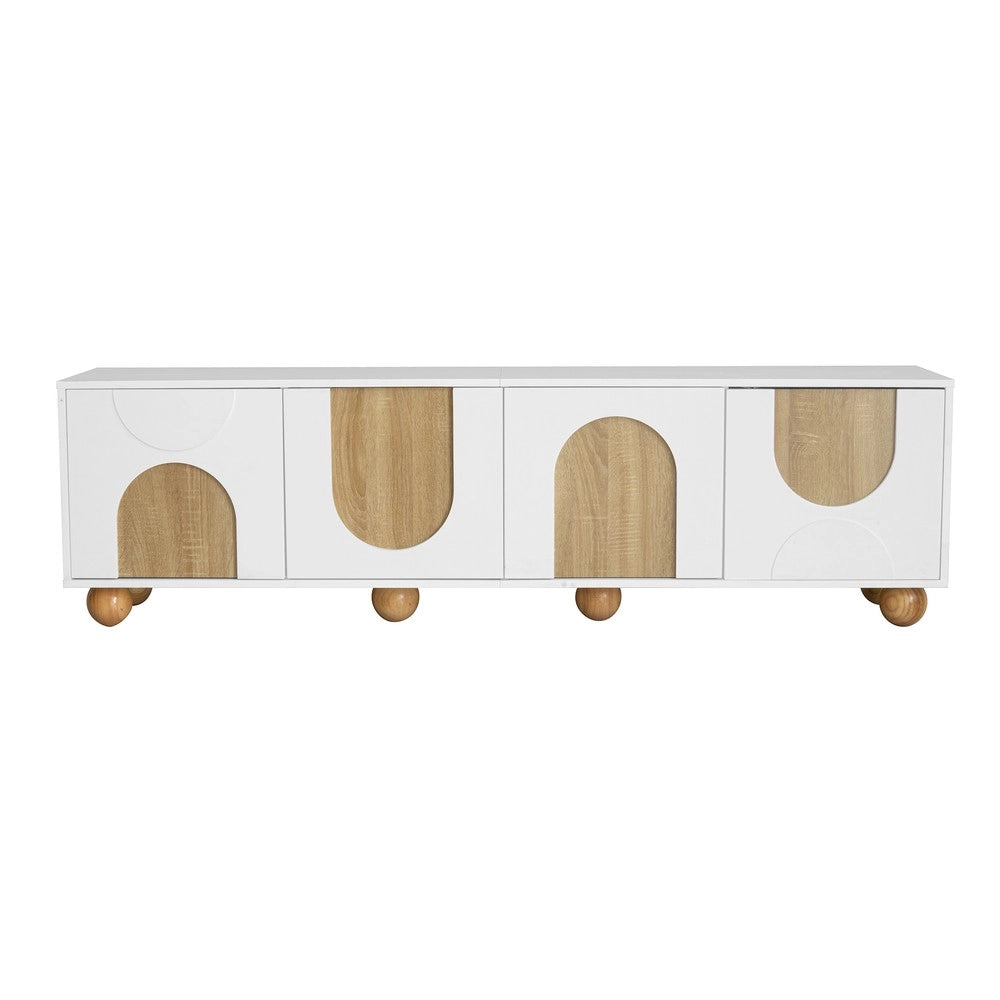 Mobile TV 4 Ante Vintage ¨C Xylo ¨C Legno, 175x38x50 cm