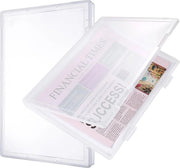 Archivio documenti 2-pack, cassetti A4, contenitori per documenti con coperchio in plastica, scatole per la conservazione dei documenti, organizzazione della classe, attività manuali, materiali per l'arte, puzzle.