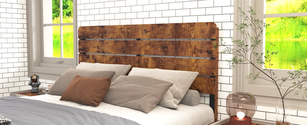 Letto Matrimoniale in Legno con Testiera Alta ¨C MINIMAL ¨C 140x200