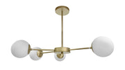 Lampadario Candellux Mati ottone bianco 4xG9 20W in metallo