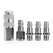 SET 5 RACCORDI RAPIDI PER TUBO ARIA ATTACCO 1/4" RACCORDI RAPIDI TUBO ARIA 2025E