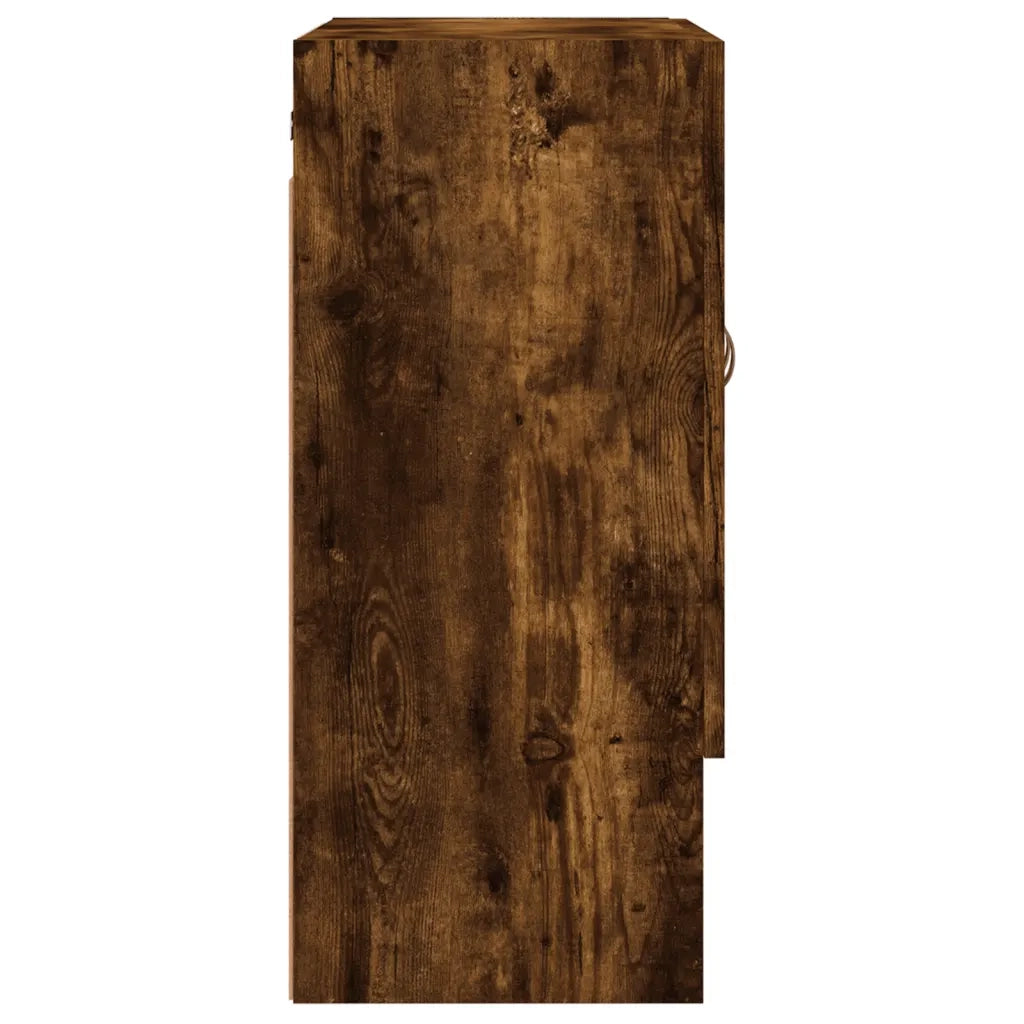Armadietto a Muro | Mobile a Parete Rovere Fumo 60x31x70 cm in Legno Multistrato