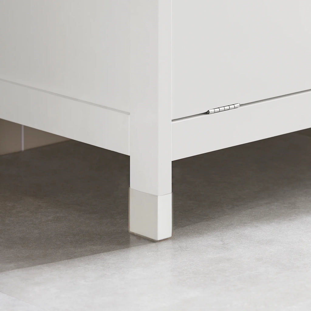 Mobile lavanderia con sacchi Portabiancheria pieghevoli Mobile da bagno Bianco 80x38x91cm BZR77-W SoBuy