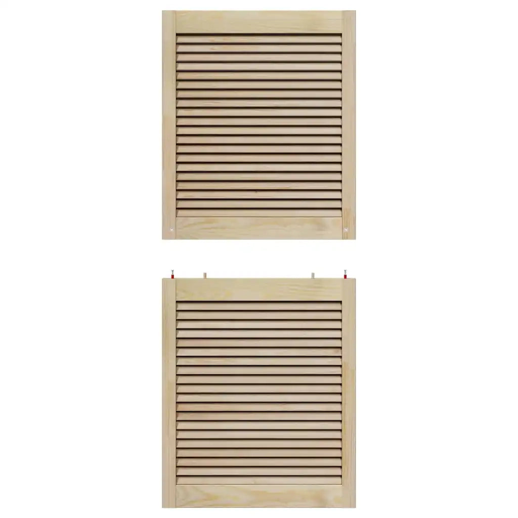 Porta per Armadio 2 pcs Naturale 140,5 x 2,1 x 59,5 cm 42019265