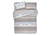 Trapunta Piumone Invernale Linea Pensieri Delicati Disegno Inverno Polare - Matrimoniale - Beige