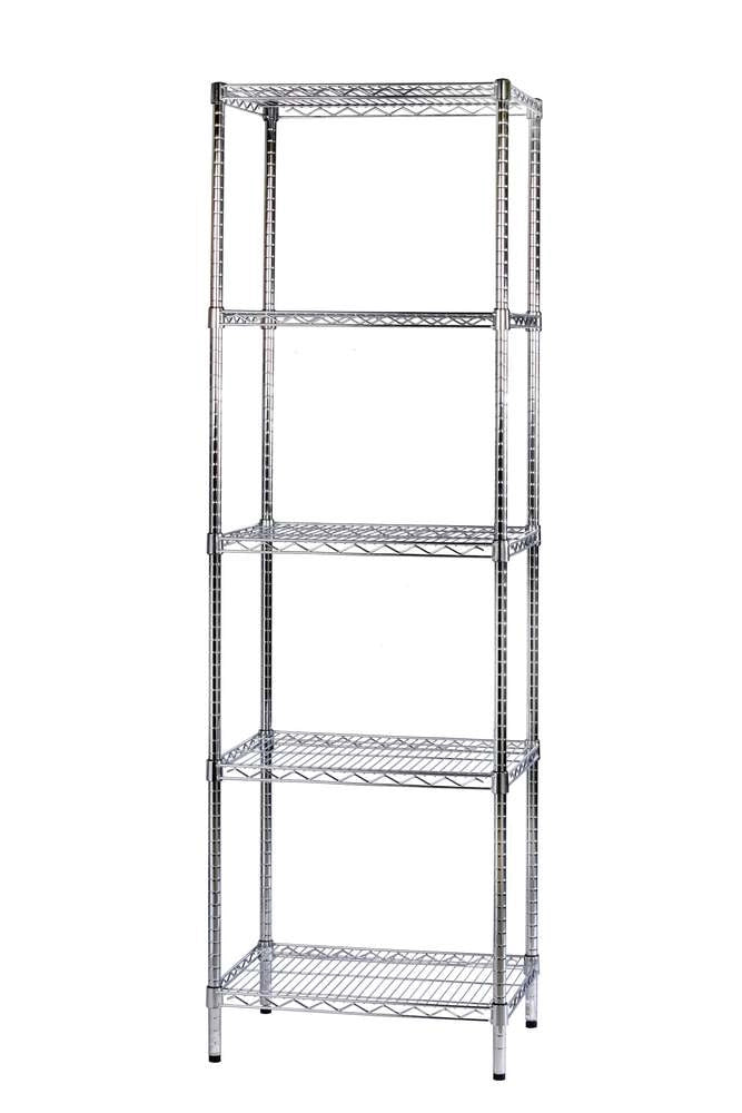 Archimede scaffale metallico scaffale 5 ripiani cm 46 x 61 x h. 200 cucina bagno garage cabina armadio