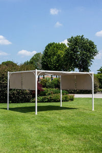 Pergola da Giardino 3x3xh2,25m Slide Bianco/Tortora