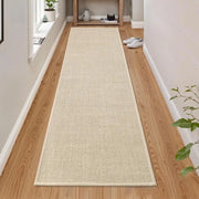 Tappeto Antiscivolo per Cucina e Sala da Pranzo - Lavabile e Assorbente (Beige, 43 x 180 cm)