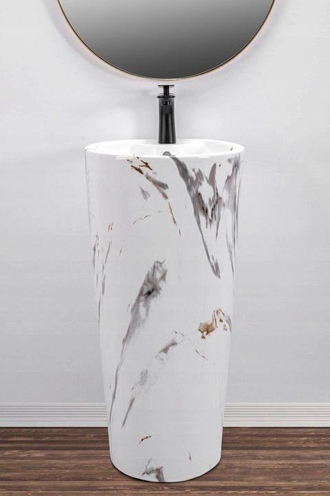 Lavabo Monolitico Blanka Marble