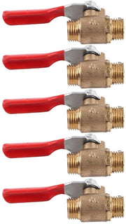 Accessori per compressore d'aria 5 pezzi maniglia a sfera doppio cavo esterno G1/4 tubo di raccordo in rame per attrezzi d'aria