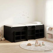 Struttura Letto Loft con Mobile 3 pz Nero Legno multistrato 3423407