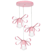 Lampadario a sospensione Milagro Emma rosa 3xE27 metallo