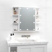 Mobile a Specchio con LED Bianco Lucido 70x16,5x60 cm cod mxl 77221