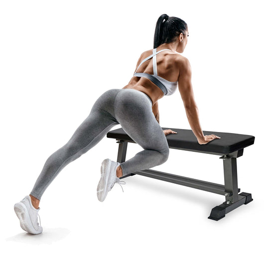 Panca piana con porta manubri e imbottitura Panca pesi per l’allenamento Max 300 kg