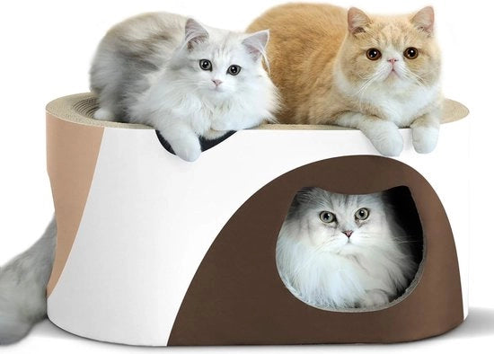 Mat di gomma per gatti con superficie ondulata, 58 x 31 x 30 cm