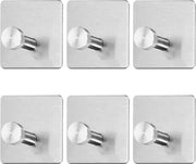 Set di chiodi magnetici, 6 pezzi, acciaio inossidabile, chiodi per asciugamani, chiodi per abiti, chiodi per armadio, acciaio inossidabile, supporto per asciugamani, chiodi per parete, bagno, porta, fissaggio alla parete, manto.