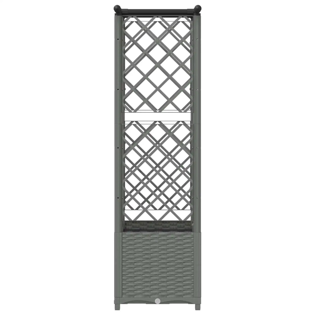 Letto Rialzato con Griglia e Tetto Grigio Chiaro 42032590