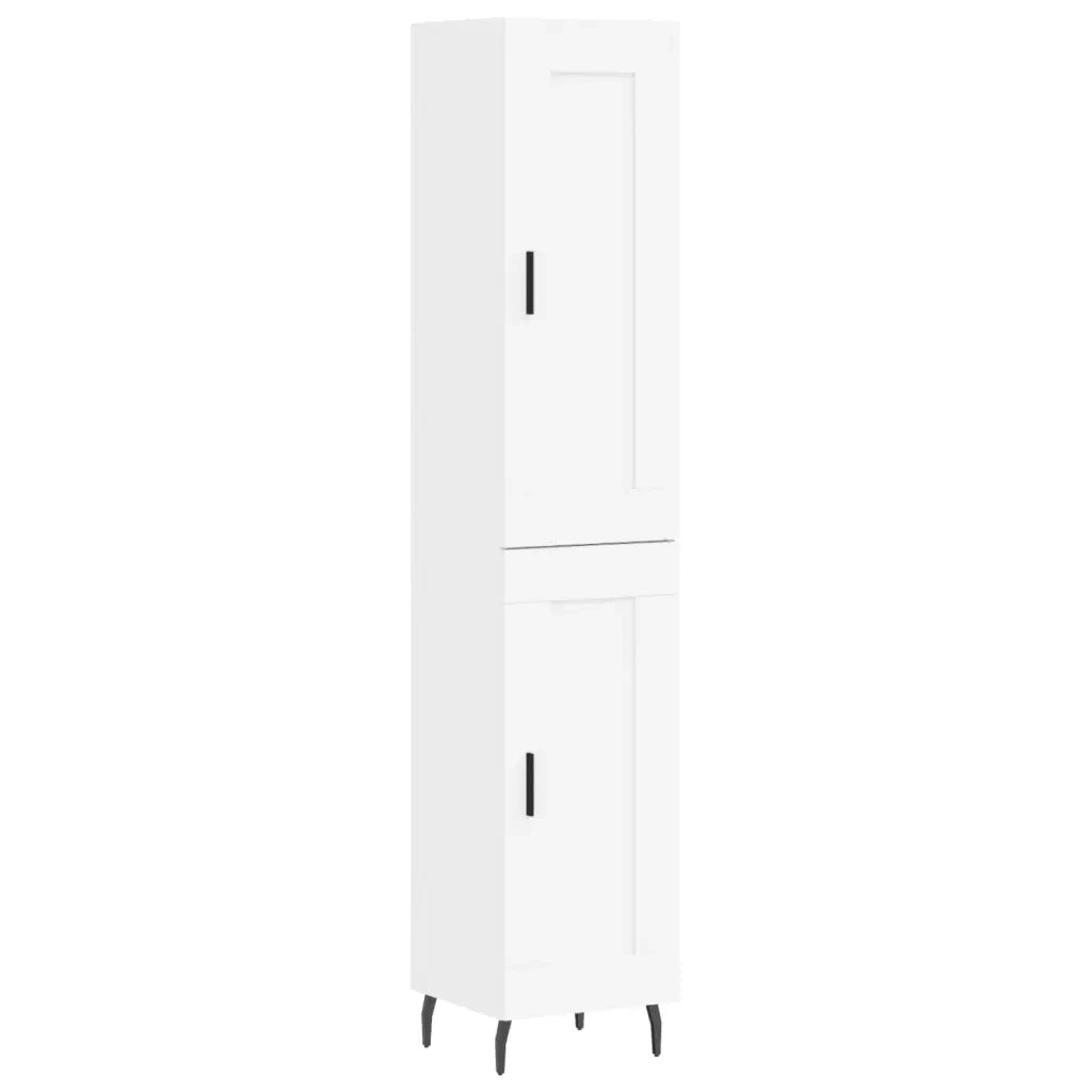 Credenza Bianca 34,5x34x180 cm in Legno Multistrato 3200465
