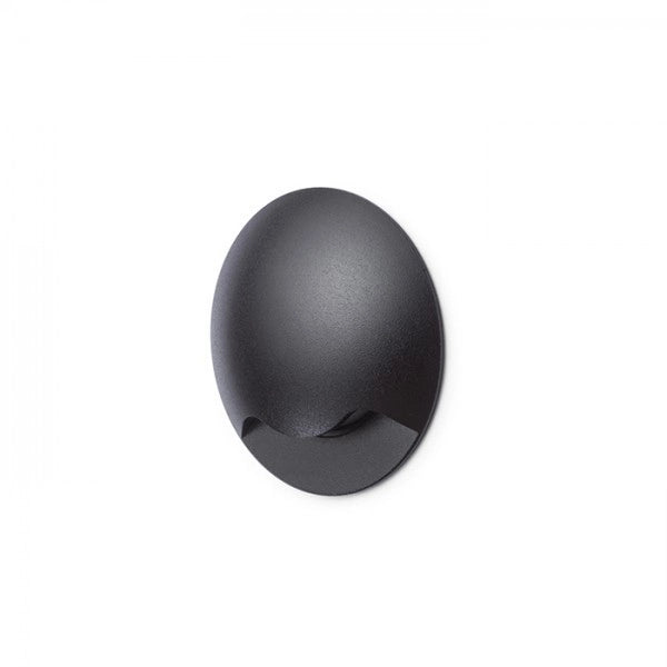 Plafoniera KICK I da incasso nero 230V LED 3W IP54 3000K