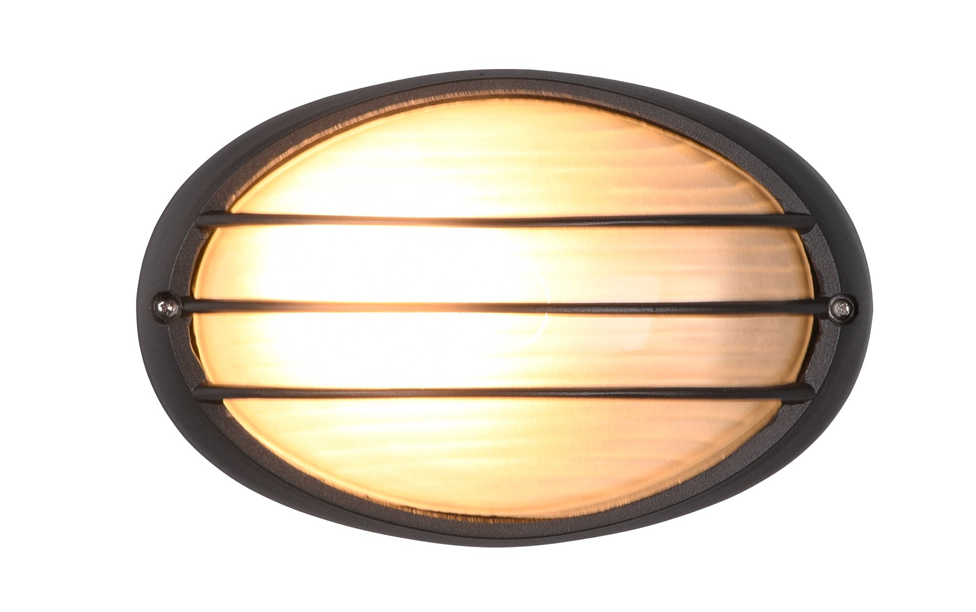 Plafoniera da Esterno Attacco E27 in Alluminio Nero Opaco