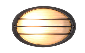 Plafoniera da Esterno Attacco E27 in Alluminio Nero Opaco