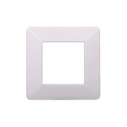 Placca Plastica Serie Starlight 2P Colore Bianco Compatibile Con Vimar Plana
