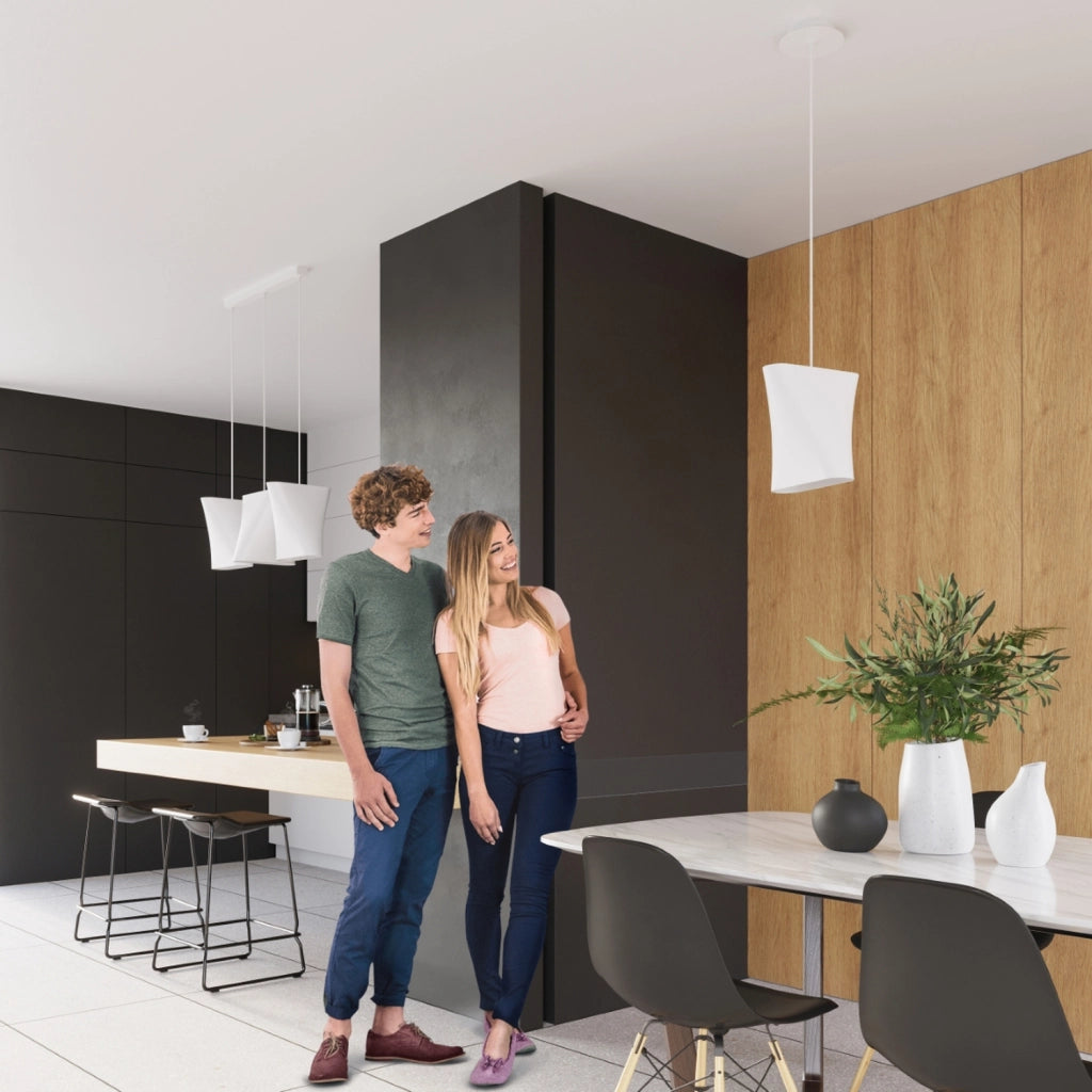 Lampada a sospensione Fioran bianca E27 15W Pure Lume