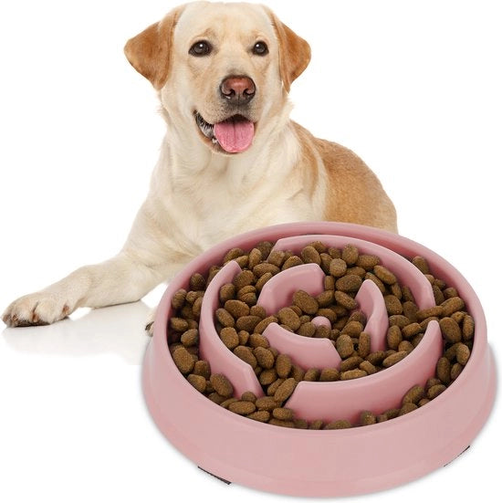Scatola di cibo per animali - 400 ml - resistente al lavastoviglie - alimenti secca e umida - colore rosa