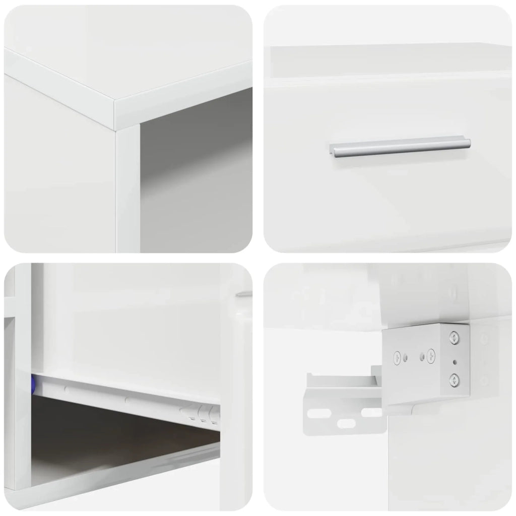 Armadio in Legno con cassetto Grigio cemento 150 x 39 x 30 cm CFW3061157
