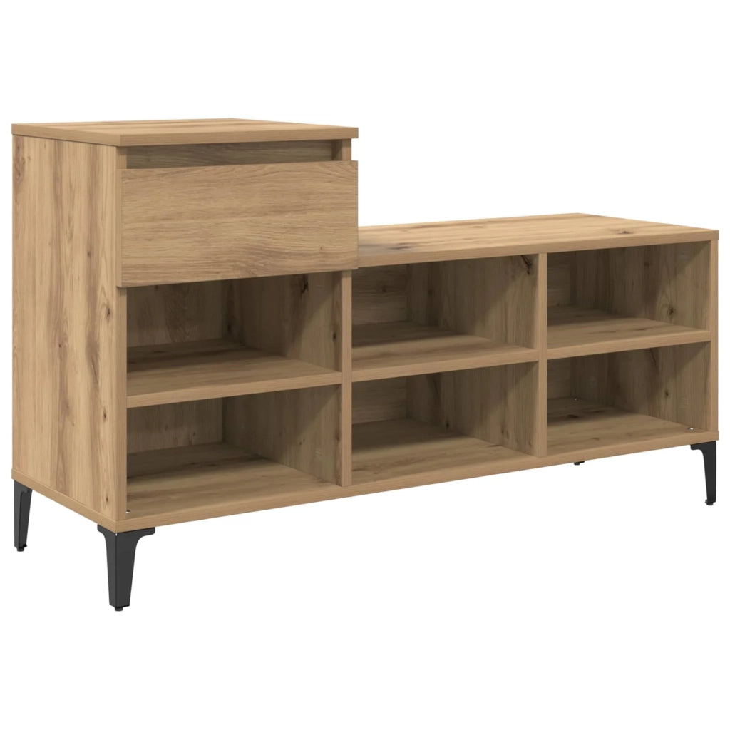 Mobile per scarpe rovere artigianale 102 x 36 x 60 cm 881043