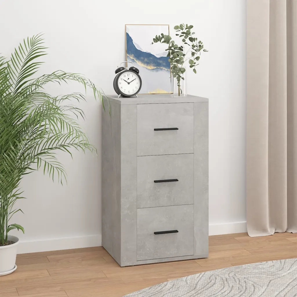Credenza-Buffet-Armadio da cucina Grigio Cemento 40x33x70 cm in Legno Multistrato 739912