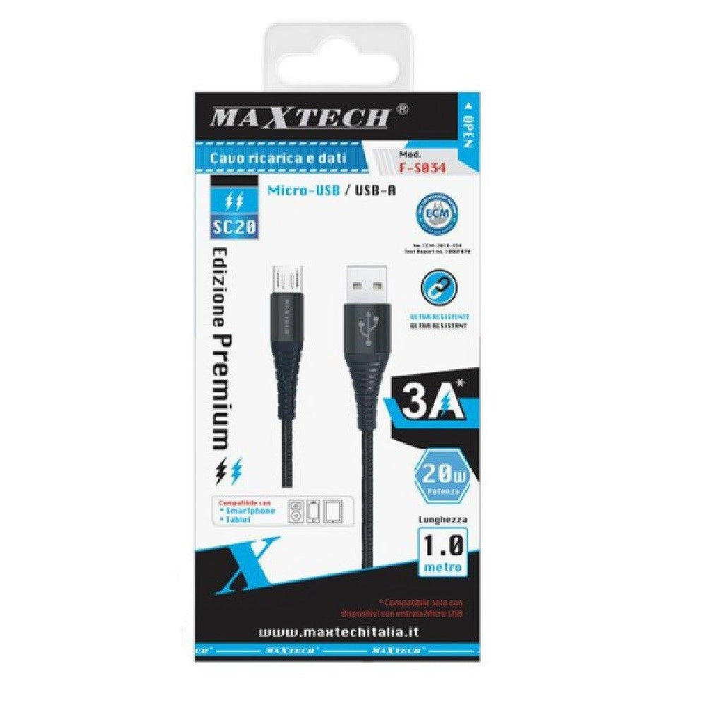 Trade Shop - Cavo Micro Usb A Usb-a Premium Trasferimento Dati Ricarica 1mt Smartphone F-s034 -