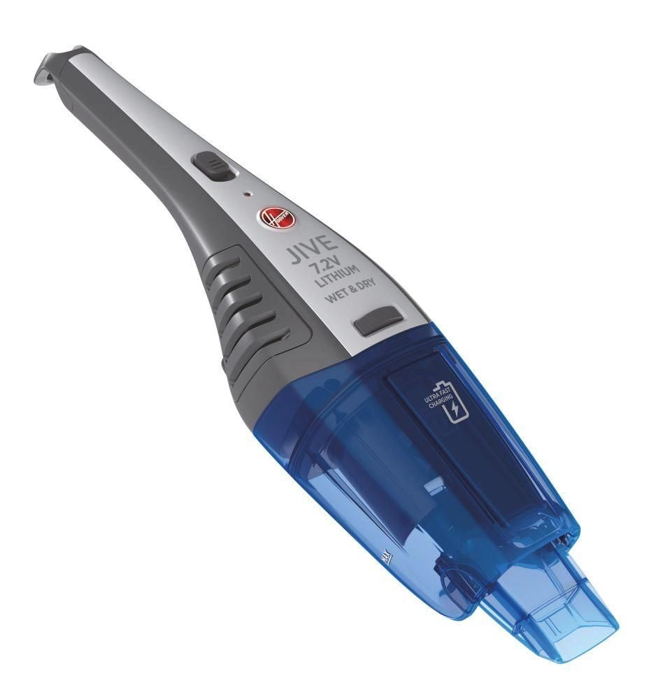 Hoover HJ72WDLB 011 Jive Lithium Aspirabriciole Senza Sacchetto Secco e Bagnato 0.3 L 10 min autonomia 82 dB colore Blu Trasparente