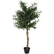 Olivo artificiale decorativo verde 1836 foglie verde 60x60x150