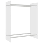 Porta Legna Trasparente 80x35x100 cm in Vetro Temperato CFW7320118