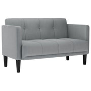 Divano | Divano da soggiorno | Sofa Divanetto Grigio Chiaro 111 cm in Tessuto