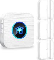 Interfono Senza Fili – Impermeabile – LED – 986ft – 55 Tonometri – 5 Livelli di Volume – 3 Sensori + 1 Ricevitore – Adatto per Negozio, Casa e Ufficio