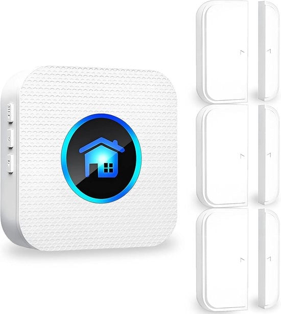 Interfono Senza Fili – Impermeabile – LED – 986ft – 55 Tonometri – 5 Livelli di Volume – 3 Sensori + 1 Ricevitore – Adatto per Negozio, Casa e Ufficio