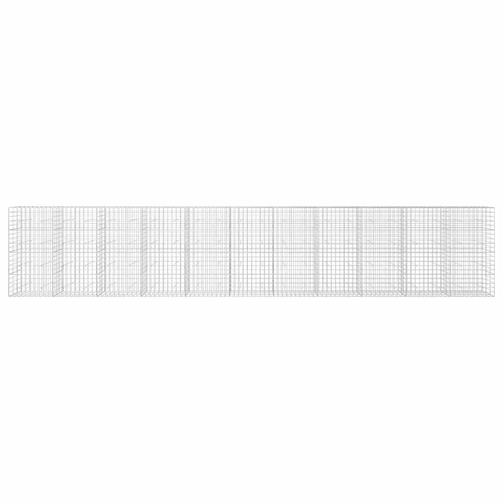 Gabione con Filo da 3,5 mm e Rete da 10x10 cm 1100x30x200 cm 3463264